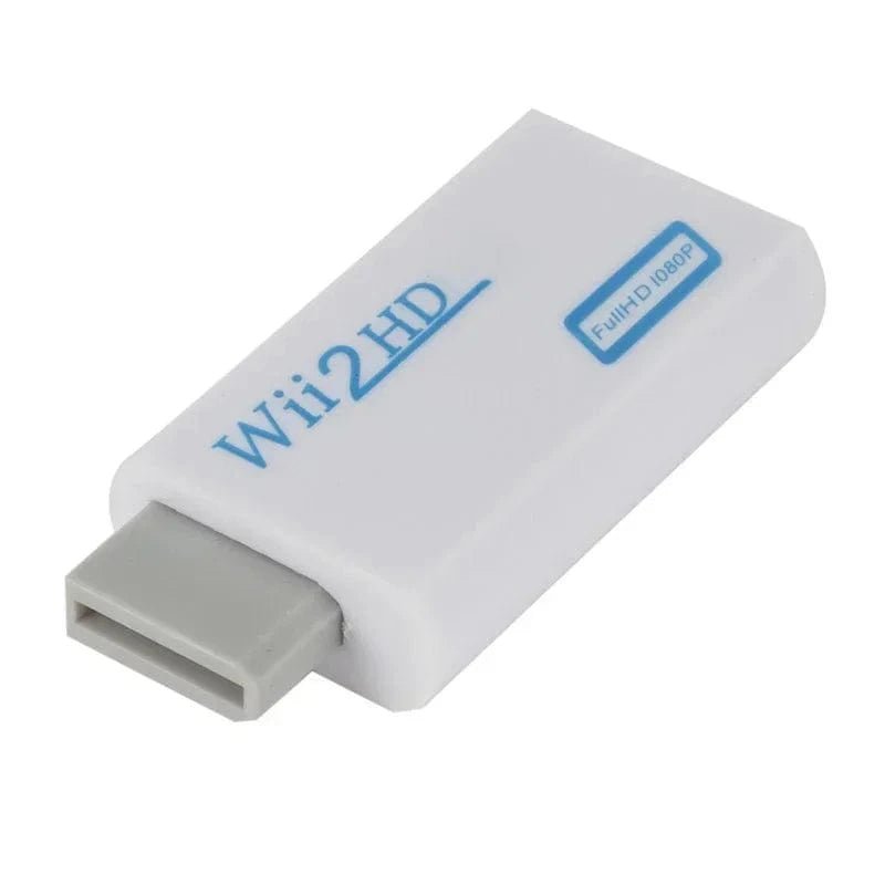 VIKEFON HD 1080P Wii to HDMI - Compatible Converter Adapter Wii2 HDMI - Compatible Converter 3.5mm Audio for PC HDTV Monitor Display - Eleconic