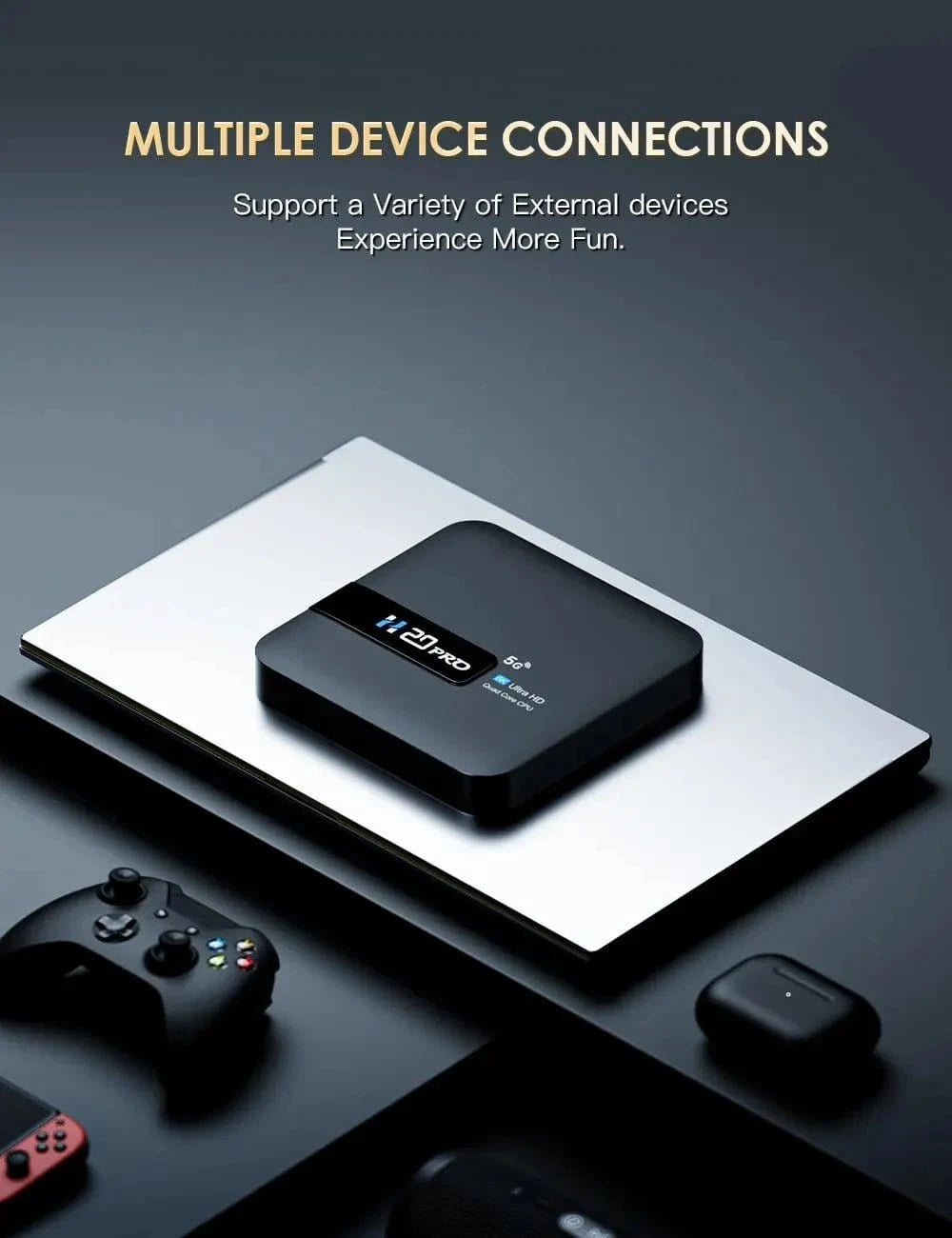 HONGTOP H20PRO Smart TV Box WiFi6 Android 10 6K 4K 3D Media Player TV Box Android 2.4G&5G WIFI Very Fast 1080P Set Top Box - Eleconic