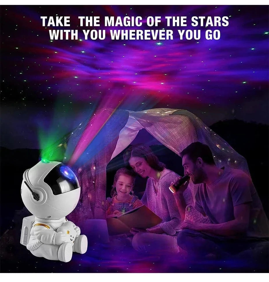 Star Projector Galaxy Night Light Astronaut Space Projector Starry Nebula Ceiling LED Lamp for Bedroom Home Decorative kids gift - Eleconic