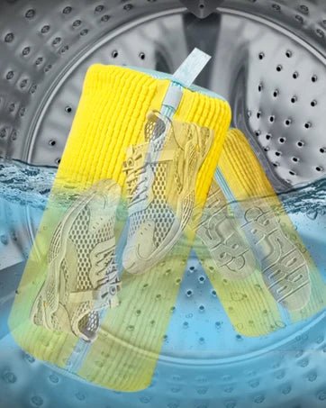 1/2PCS Washing Shoes Bag Cotton Laundry Fluffy Fibers Easily Remove Dirt Washing Bags Anti - Deformation Shoes Clothes Organizer - Eleconic