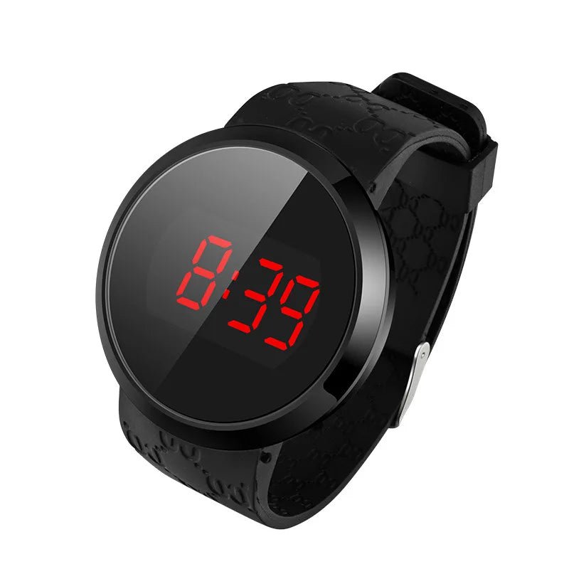 LED touch screen digital watch fashion student trend men and women couple sports LED electronic watch - Eleconic