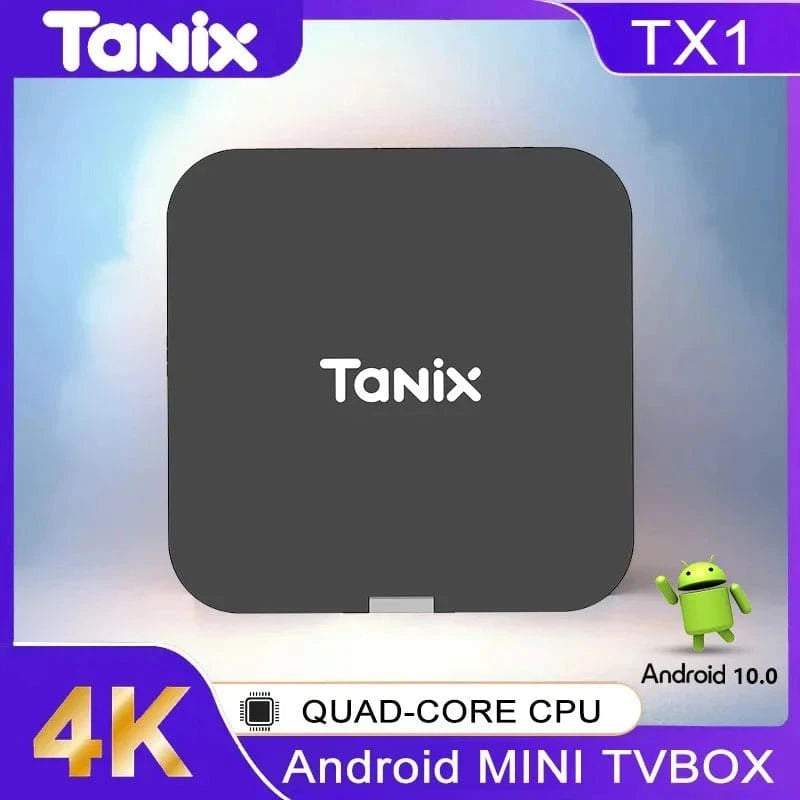 Global Android 10.0 TV Box Tanix TX1 CPU Allwinner H313 Support 4K 2.4G Wifi RAM 2GB ROM 16GB 8GB Multi Language Smart TV BOX - Eleconic