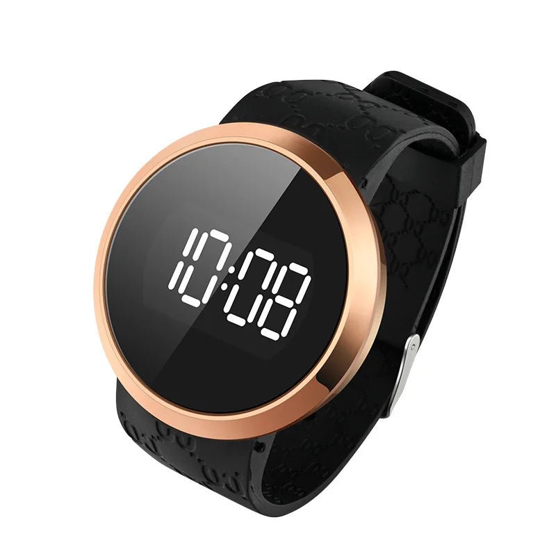 LED touch screen digital watch fashion student trend men and women couple sports LED electronic watch - Eleconic