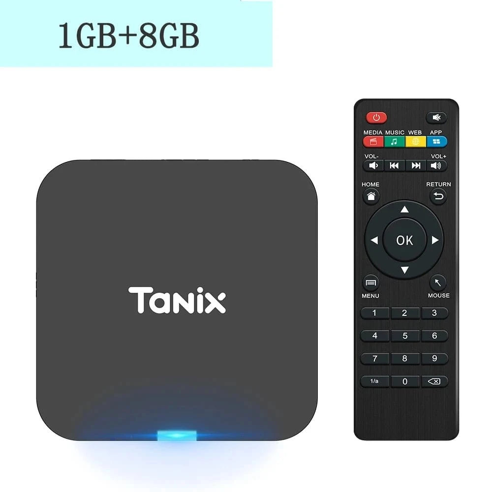 Global Android 10.0 TV Box Tanix TX1 CPU Allwinner H313 Support 4K 2.4G Wifi RAM 2GB ROM 16GB 8GB Multi Language Smart TV BOX - Eleconic