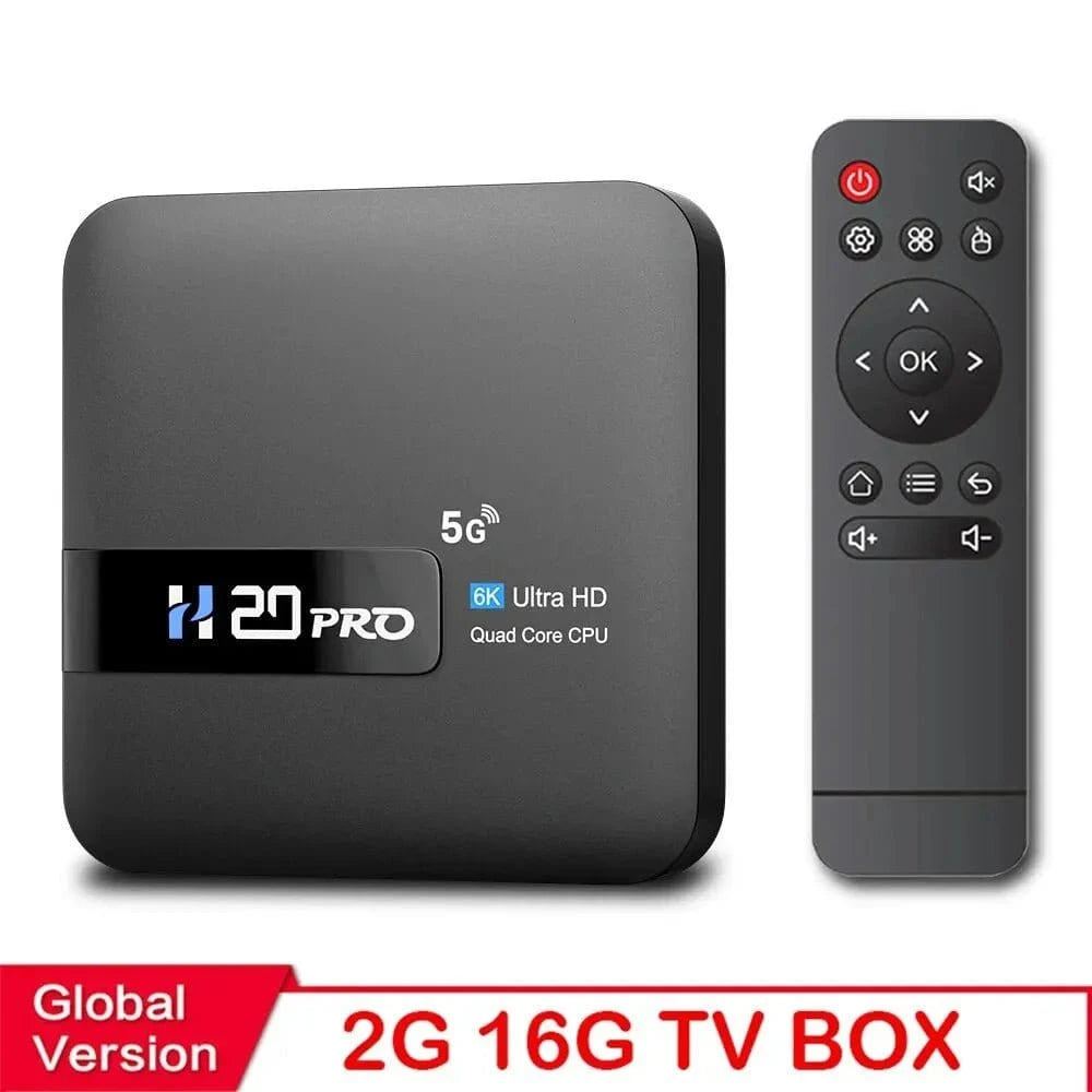 HONGTOP H20PRO Smart TV Box WiFi6 Android 10 6K 4K 3D Media Player TV Box Android 2.4G&5G WIFI Very Fast 1080P Set Top Box - Eleconic