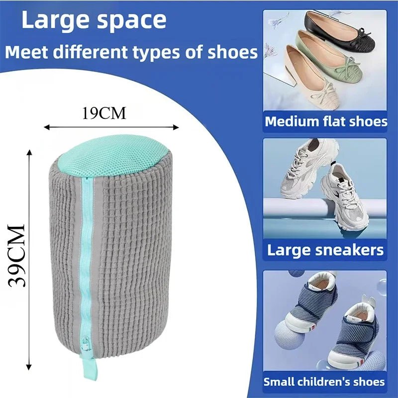 1/2PCS Washing Shoes Bag Cotton Laundry Fluffy Fibers Easily Remove Dirt Washing Bags Anti - Deformation Shoes Clothes Organizer - Eleconic