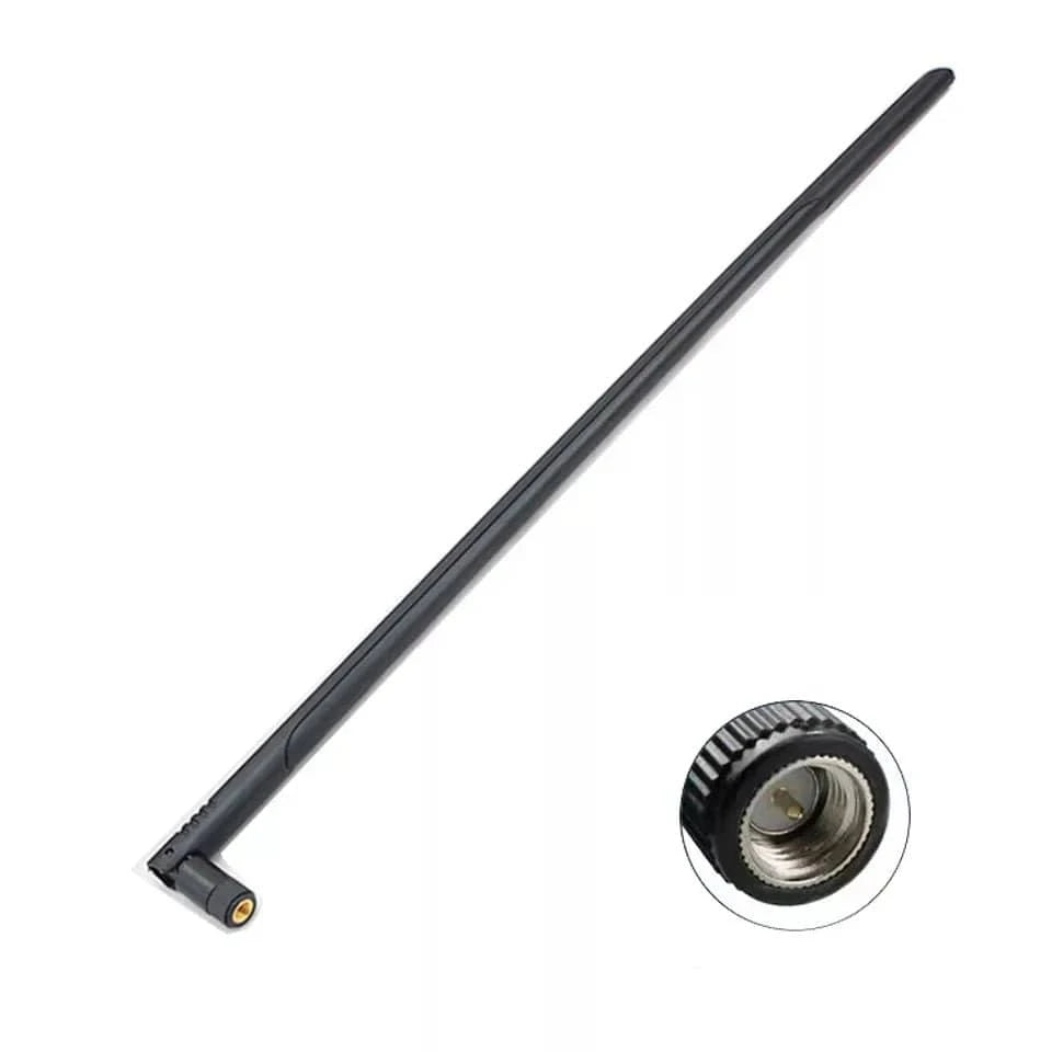 2.4G 5.8G WiFi Antenna 12dBi High Gain RP SMA Male Omni Foldable Aerial for Wireless Router Network Booster Netword Card - Eleconic