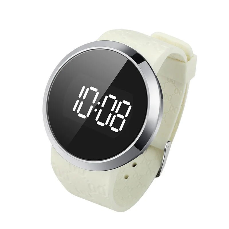 LED touch screen digital watch fashion student trend men and women couple sports LED electronic watch - Eleconic
