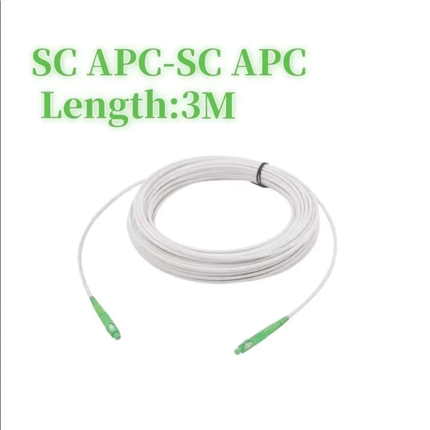Fiber Optic Wire APC SC to SC Optical Single - mode 1 - core G657A1 Indoor Extension Cable 3M/5M/10M/15M/20M Fiber Optic Patch Cord - Eleconic