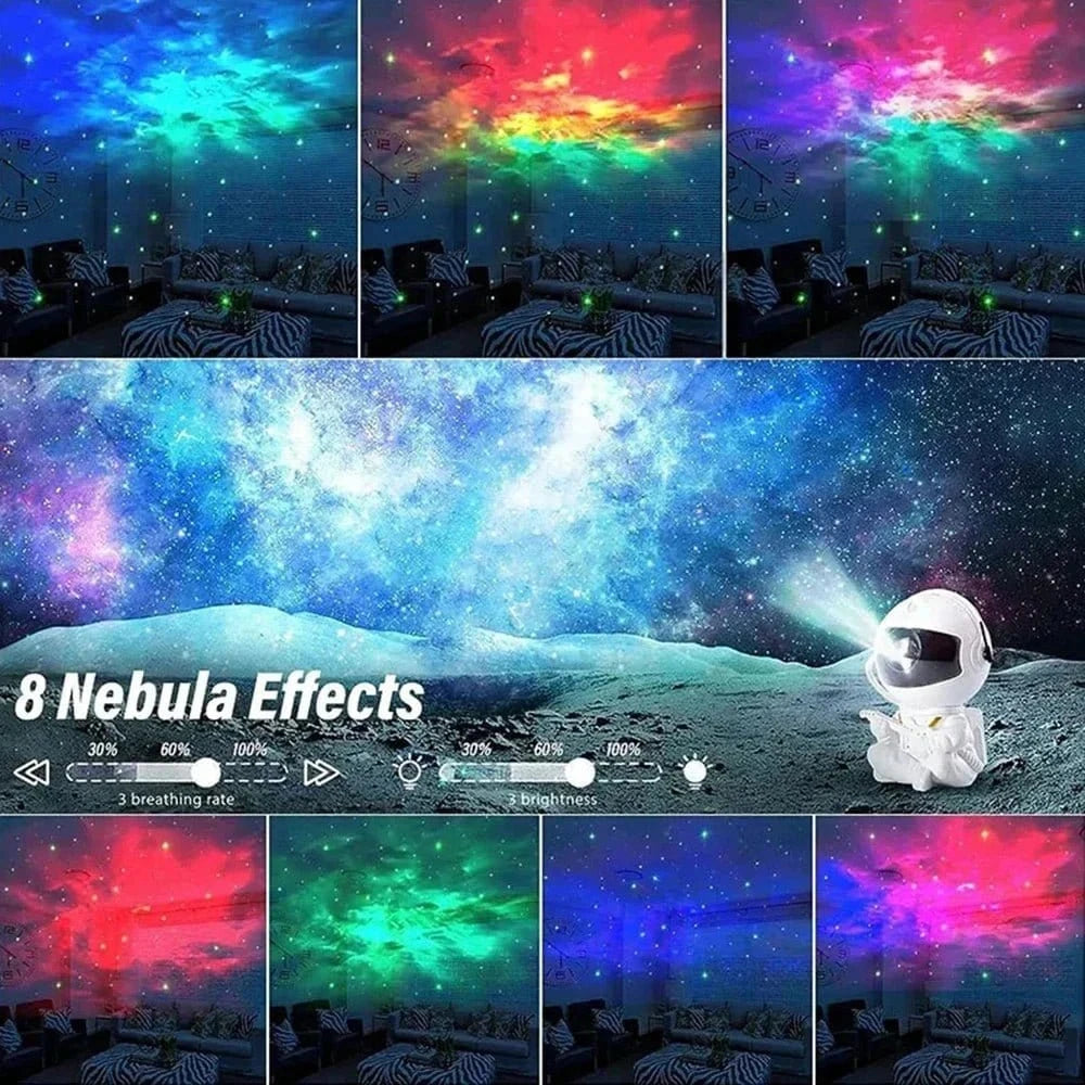 Star Projector Galaxy Night Light Astronaut Space Projector Starry Nebula Ceiling LED Lamp for Bedroom Home Decorative kids gift - Eleconic