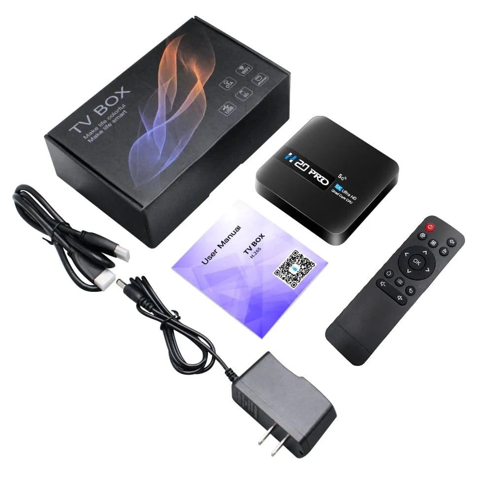 HONGTOP H20PRO Smart TV Box WiFi6 Android 10 6K 4K 3D Media Player TV Box Android 2.4G&5G WIFI Very Fast 1080P Set Top Box - Eleconic
