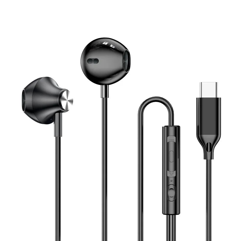 For Samsung Headphones HiFi Surround Sound In - ear USB Type C 3.5mm With wire control Wired Earplugs For Galaxy S24 S23 S22 Ultra - Eleconic