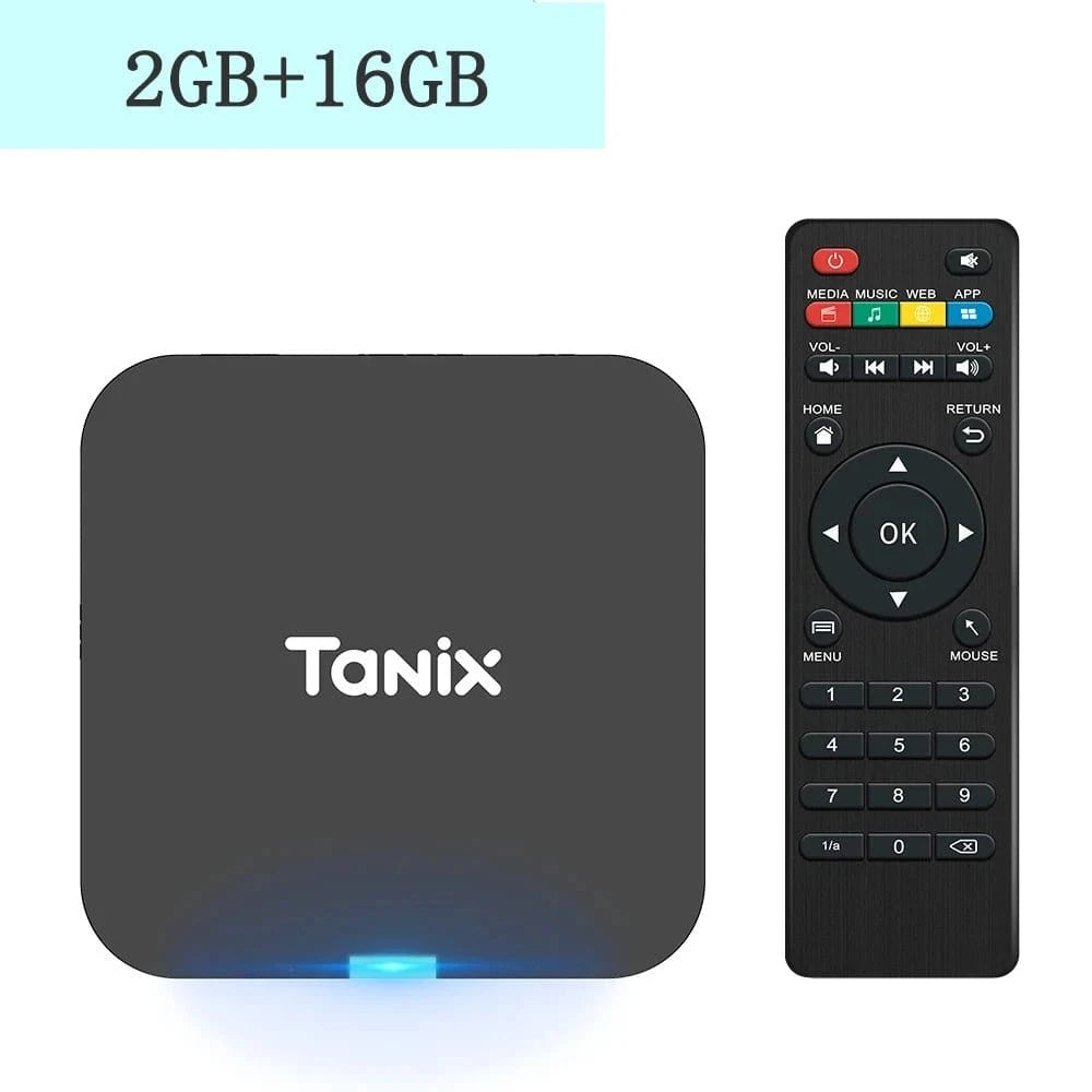 Global Android 10.0 TV Box Tanix TX1 CPU Allwinner H313 Support 4K 2.4G Wifi RAM 2GB ROM 16GB 8GB Multi Language Smart TV BOX - Eleconic