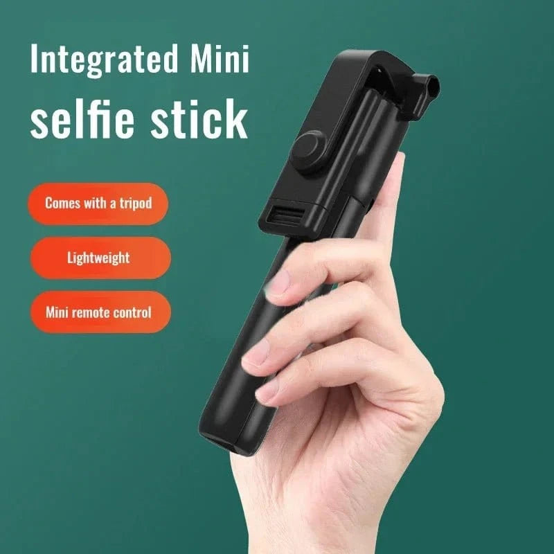 Handheld 360 Degree Flexible Sports Camera Mini Selfie Stick Tripod with Wireless Remote Mobile Phone Monopod Stand - Eleconic
