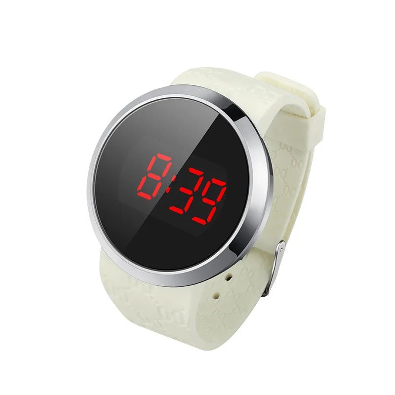 LED touch screen digital watch fashion student trend men and women couple sports LED electronic watch - Eleconic