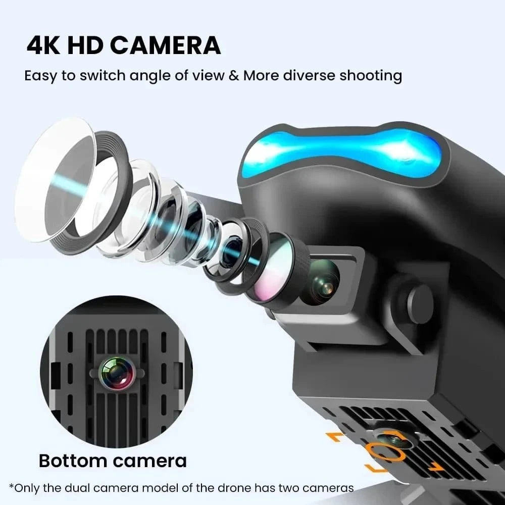 KBDFA E99Pro Drone 8K HD Dual Camera WiFi FPV Quadcopter Obstacle Avoidance Aerial Photography Professional Device - Eleconic