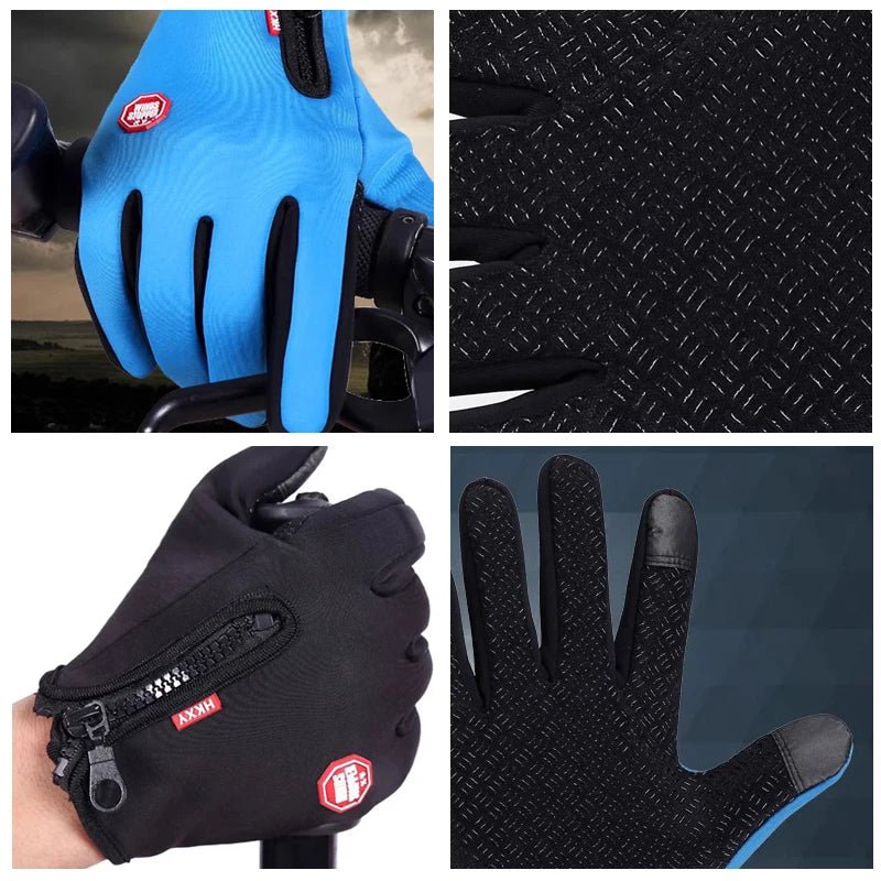 Winter Gloves For Men Women Touchscreen Warm Outdoor Cycling Driving Motorcycle Cold Gloves Windproof Non Slip Gloves - Eleconic