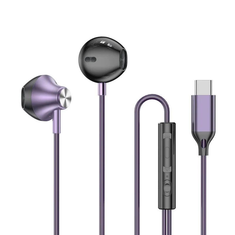 For Samsung Headphones HiFi Surround Sound In - ear USB Type C 3.5mm With wire control Wired Earplugs For Galaxy S24 S23 S22 Ultra - Eleconic