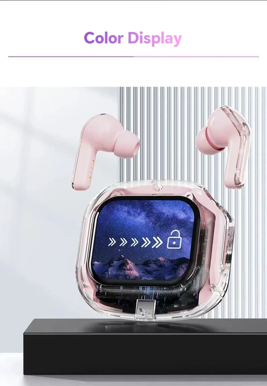 Translation Headphones with Multifunction Touch Screen Smart Wireless Bluetooth Earphone HiFi Audio Quality Business Earbud - Eleconic