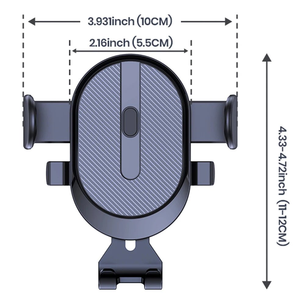 TOPK D39Z Car Phone Holder Super Stable Car Phone Mount for Car Dashboard/Windscreen/Air Vent Compatible with All Mobile Phone - Eleconic