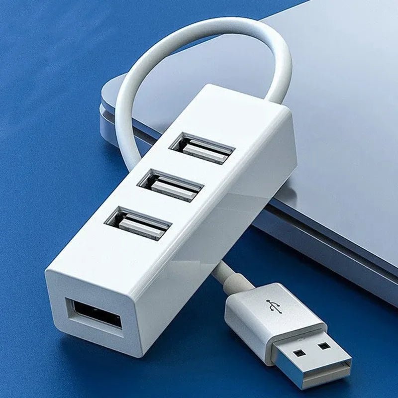 Hub USB 2.0 Multi Expander Hub USB Splitter Power Adapter High Speed 4 Port In One for PC Computer Accessories - Eleconic
