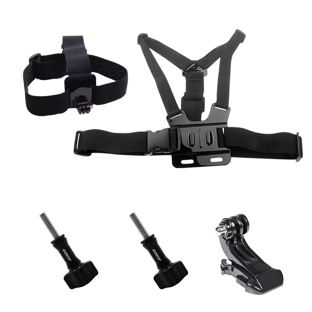 Adjustable Chest Mount Harness Strap For GoPro Hero 13 12 11 10 9 Insta360 SJCAM SJ4000 AKASO DJI Osmo Action Camera Accessories - Eleconic