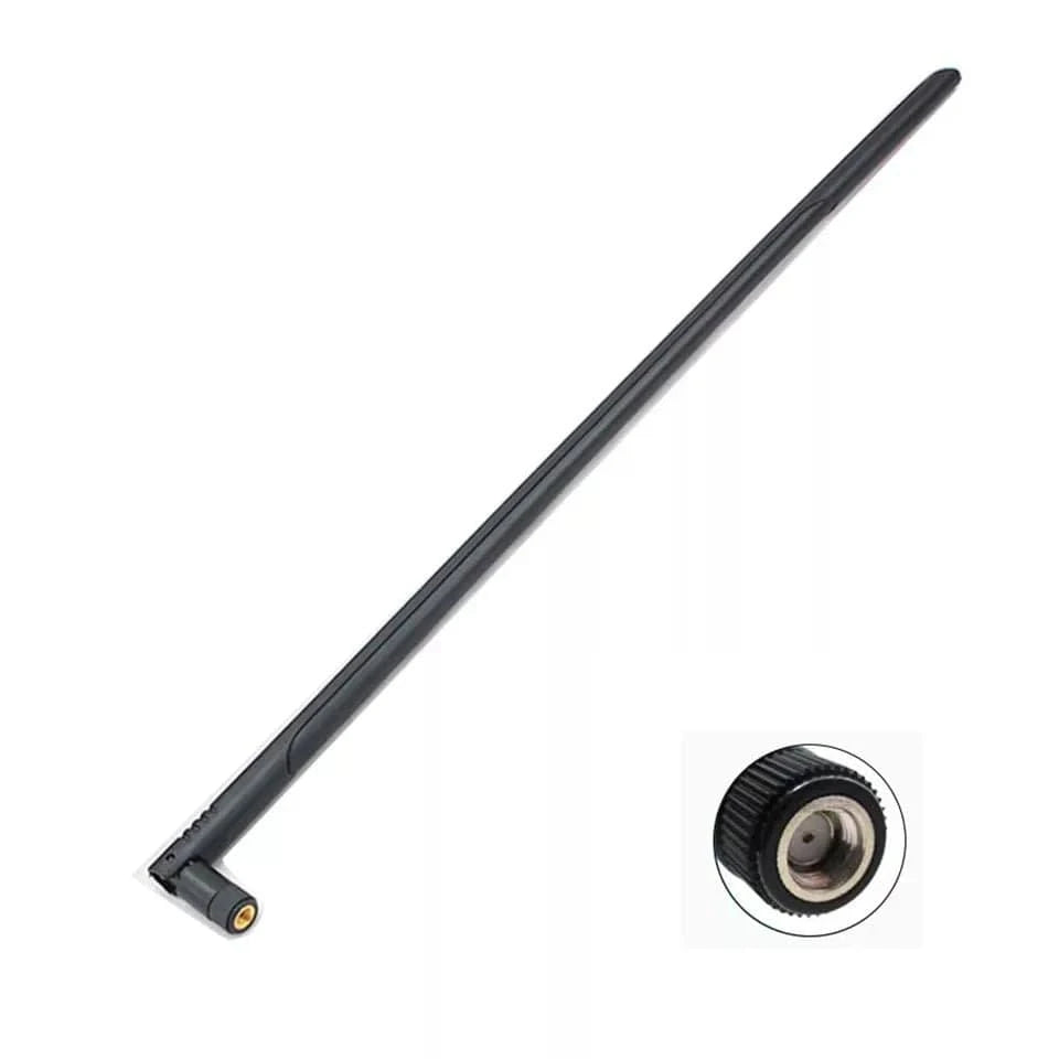2.4G 5.8G WiFi Antenna 12dBi High Gain RP SMA Male Omni Foldable Aerial for Wireless Router Network Booster Netword Card - Eleconic