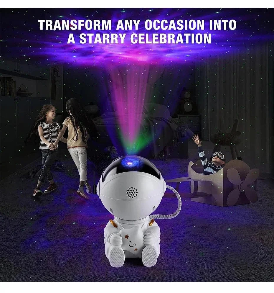 Star Projector Galaxy Night Light Astronaut Space Projector Starry Nebula Ceiling LED Lamp for Bedroom Home Decorative kids gift - Eleconic