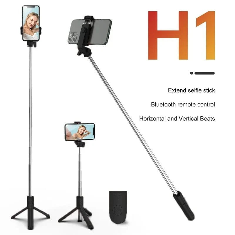 Handheld 360 Degree Flexible Sports Camera Mini Selfie Stick Tripod with Wireless Remote Mobile Phone Monopod Stand - Eleconic
