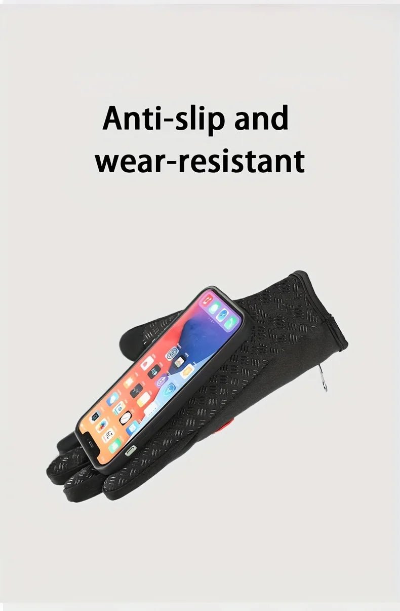 Winter Gloves For Men Women Touchscreen Warm Outdoor Cycling Driving Motorcycle Cold Gloves Windproof Non Slip Gloves - Eleconic