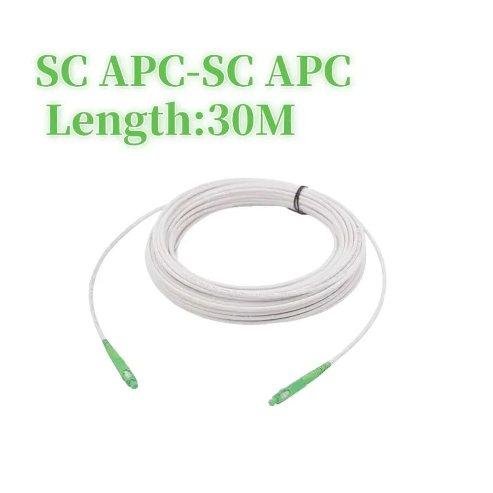 Fiber Optic Wire APC SC to SC Optical Single - mode 1 - core G657A1 Indoor Extension Cable 3M/5M/10M/15M/20M Fiber Optic Patch Cord - Eleconic
