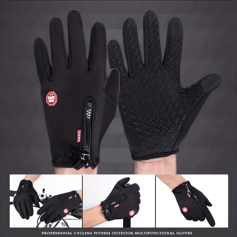 Winter Gloves For Men Women Touchscreen Warm Outdoor Cycling Driving Motorcycle Cold Gloves Windproof Non Slip Gloves - Eleconic