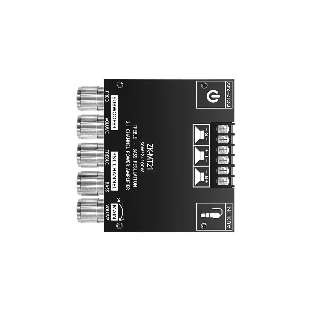 ZK - MT21 Channel Bluetooth 5.0 CS8673E 2.1 Subwoofer Amplifier Board 50W*2 +100W Power Audio Stereo Amplifier - Eleconic