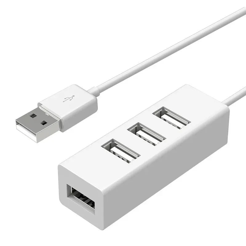 Hub USB 2.0 Multi Expander Hub USB Splitter Power Adapter High Speed 4 Port In One for PC Computer Accessories - Eleconic