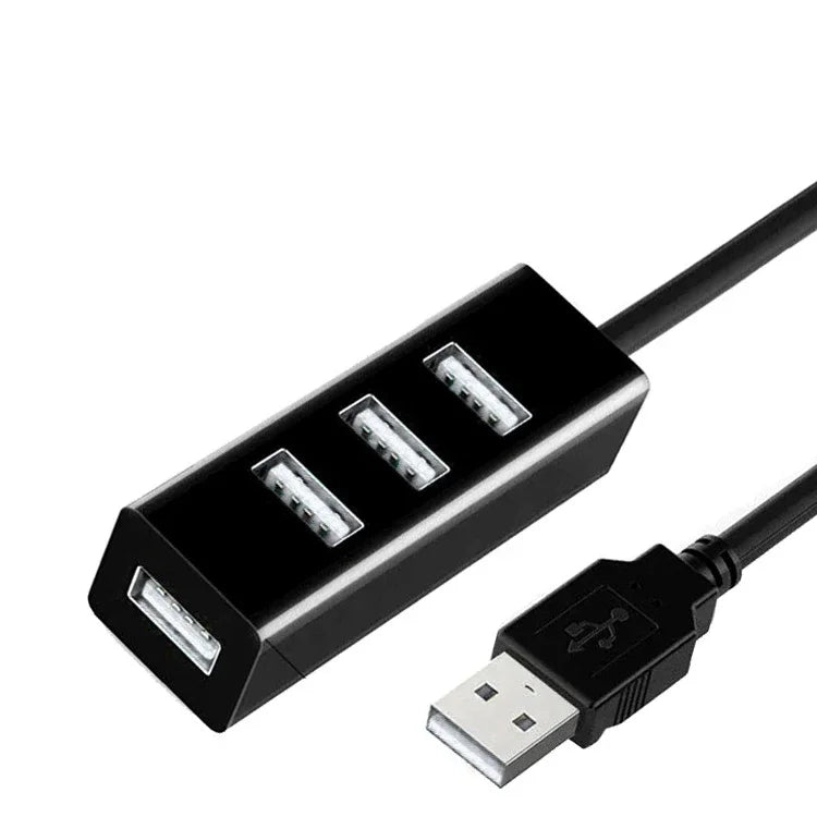 Hub USB 2.0 Multi Expander Hub USB Splitter Power Adapter High Speed 4 Port In One for PC Computer Accessories - Eleconic