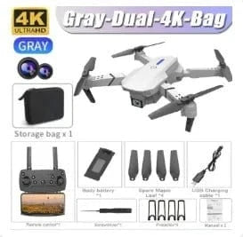 KBDFA E99Pro Drone 8K HD Dual Camera WiFi FPV Quadcopter Obstacle Avoidance Aerial Photography Professional Device - Eleconic