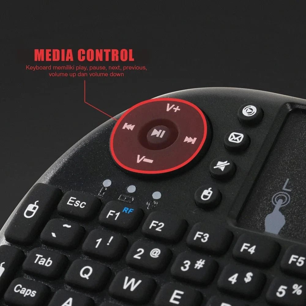 MRSVI I8 2.4G Mini Wireless Keyboard with Touchpad – Air Mouse Remote for Android TV Box, PC & Smart TV - Eleconic